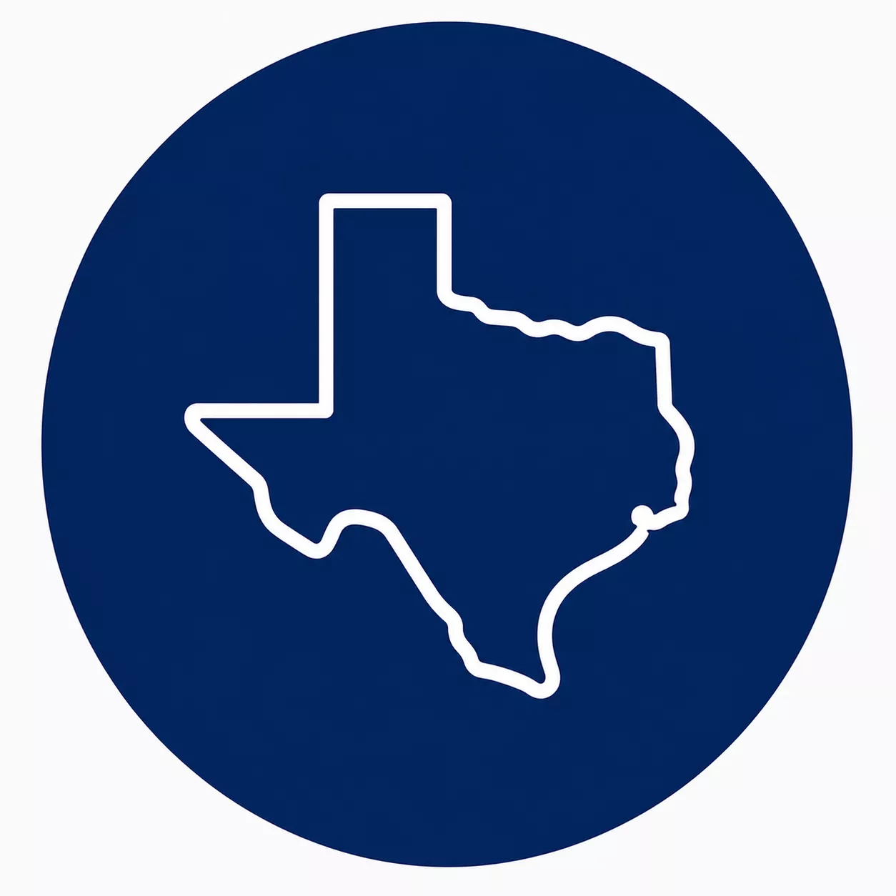 Texas state icon representing real estate services and local expertise across Texas