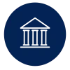 Institution and portfolio icon representing purposeful real estate investing, wealth building, financial stability, freedom, and legacy creation at Texas Real Estate Partners.