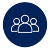 Team Over Ego icon representing collaboration, teamwork, mutual support, and a strong company culture at Texas Real Estate Partners.